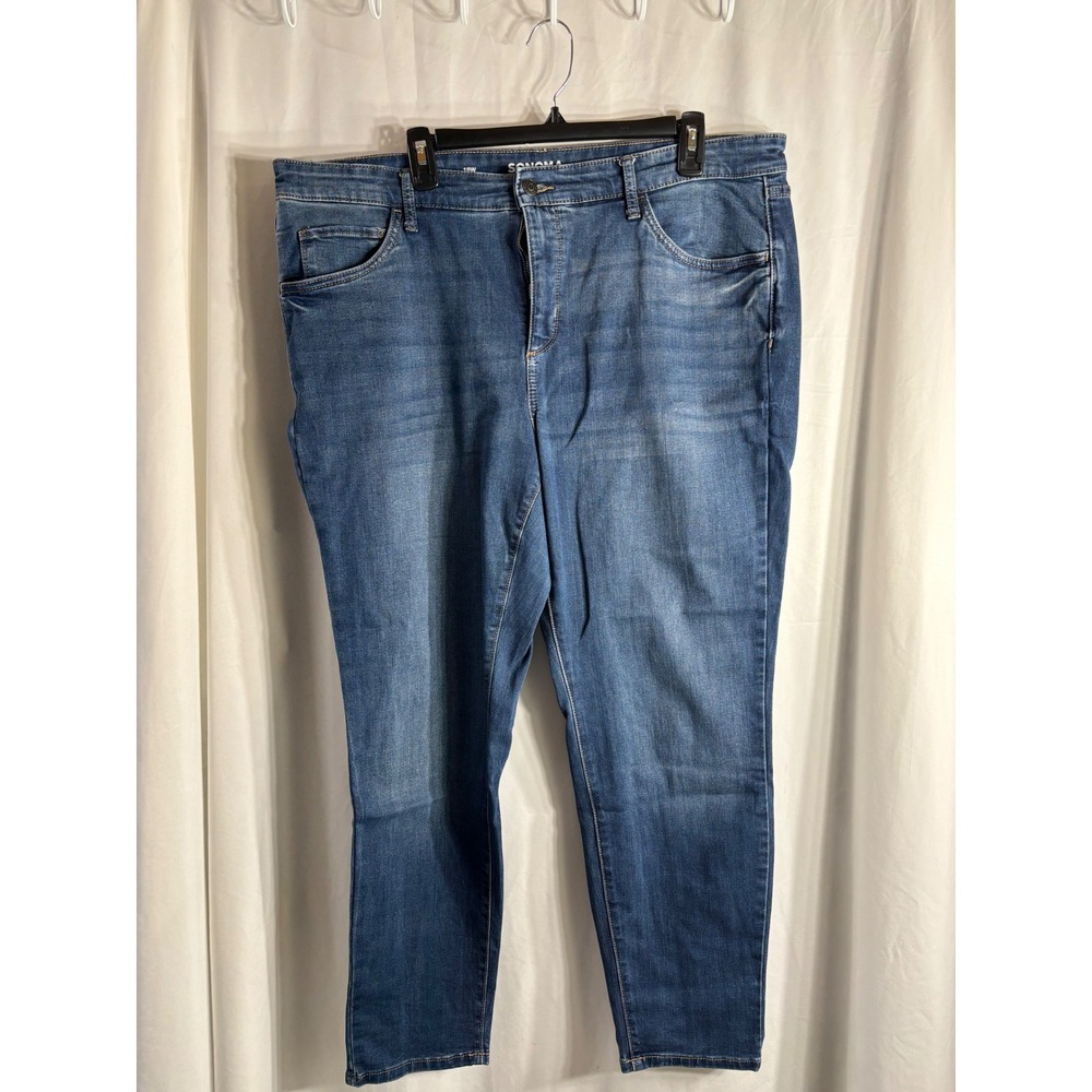 SONOMA Goods for Life Women Skinny Jeans Blue Wash Size 18W